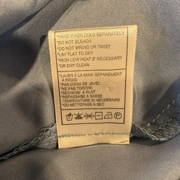 Cupcakes & Cashmere Hastings Ruffle Dress Womens 4 Fit Flare Blue Pleated Dainty - Picture 11 of 12